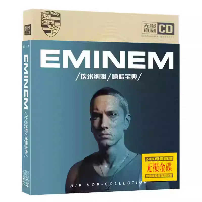 

Hip Hop & Rap Album Eminem (Slim Shady) Music CD All Time Legendary Greatest Hits Collection Music Record Party Music Collection