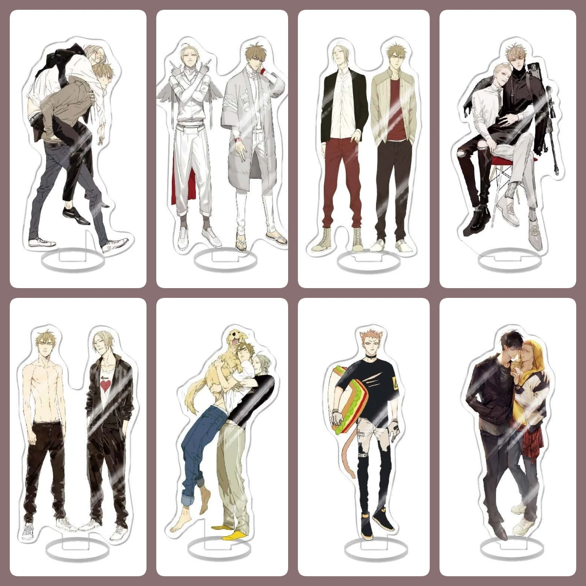 

Game Anime 19 Days Acrylic Figure Stand Model Toys Old Xian Hetian Jian Yi Character Desk Decoration 15CM Cosplay Fans Gift