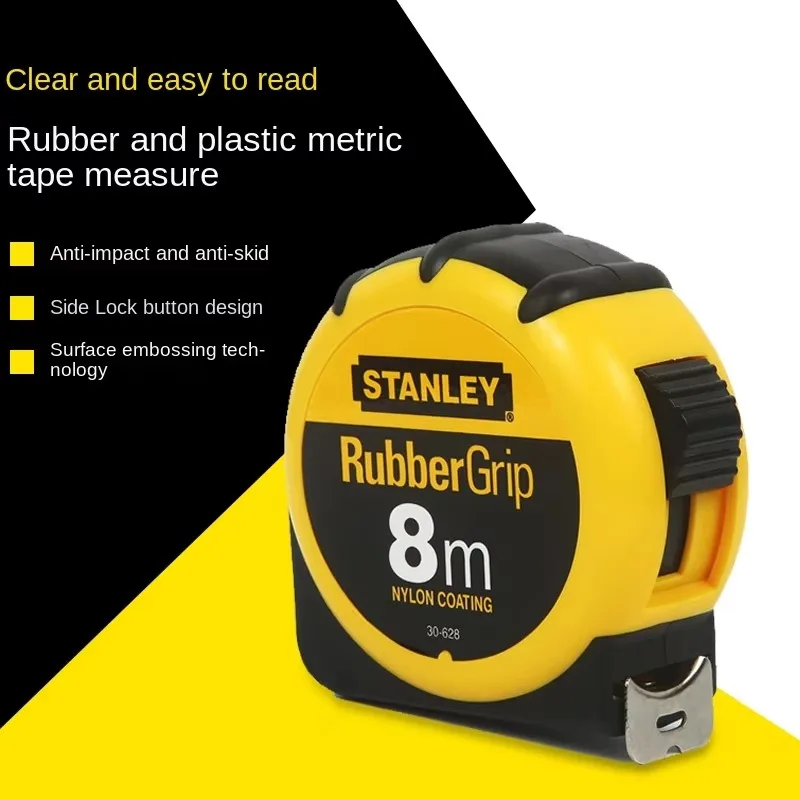Stanley Metrisches Maßband mit Nylonbeschichtung, 3/5/8 Meter, flexibles Edelstahl-Messwerkzeug für präzise Markierungen in der Tischlerei – Detail 2