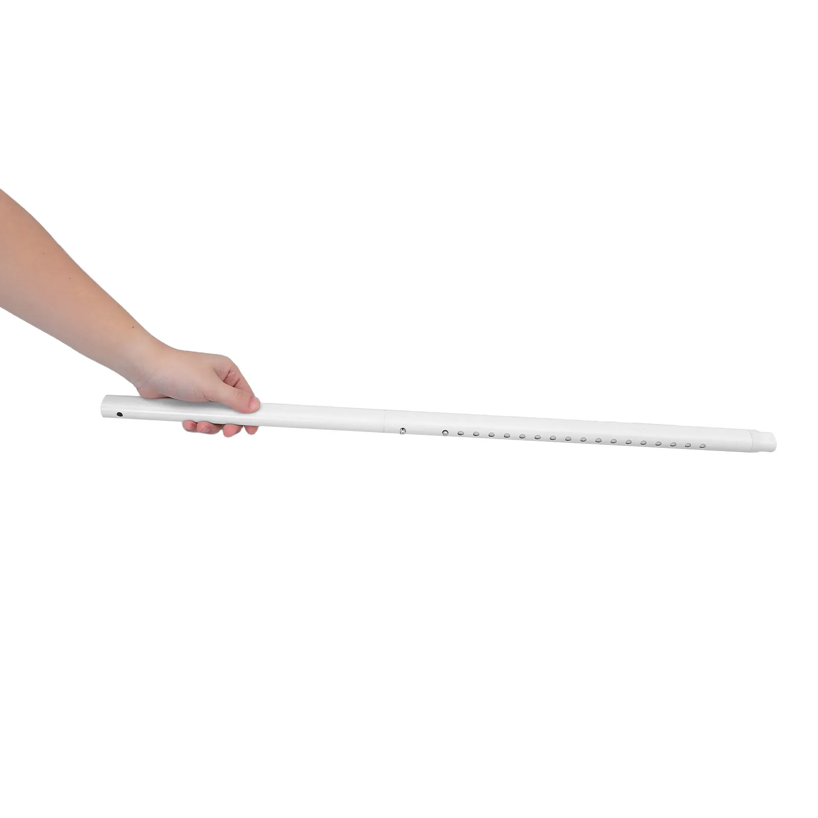 

1Set Roman Style Oval Wardrobe Rod 42-70Cm White Telescopic Metal Closet Rail for Clothes Hanging Storage Organization