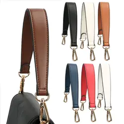 Leather Bag Strap Handbags Handles For Handbag Short Bag Strap Purse Strap Golden Buckle Replacement Bag Belt Band