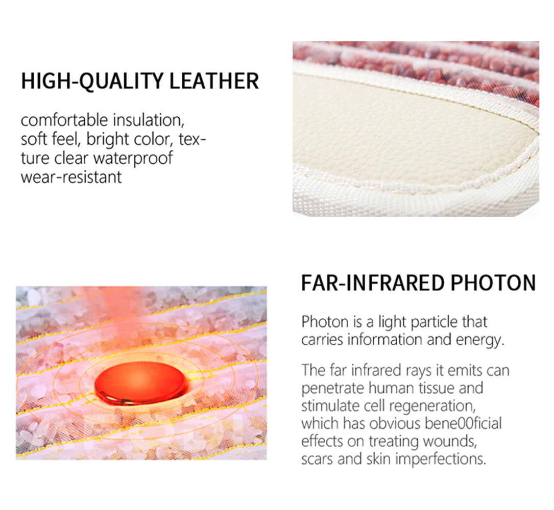 PEMF Photon Energy Pad Seven Color Natural Gem Infrared Physiotherapy Blanket Pulse Magnetic Therapy Relieves Whole Body Pain