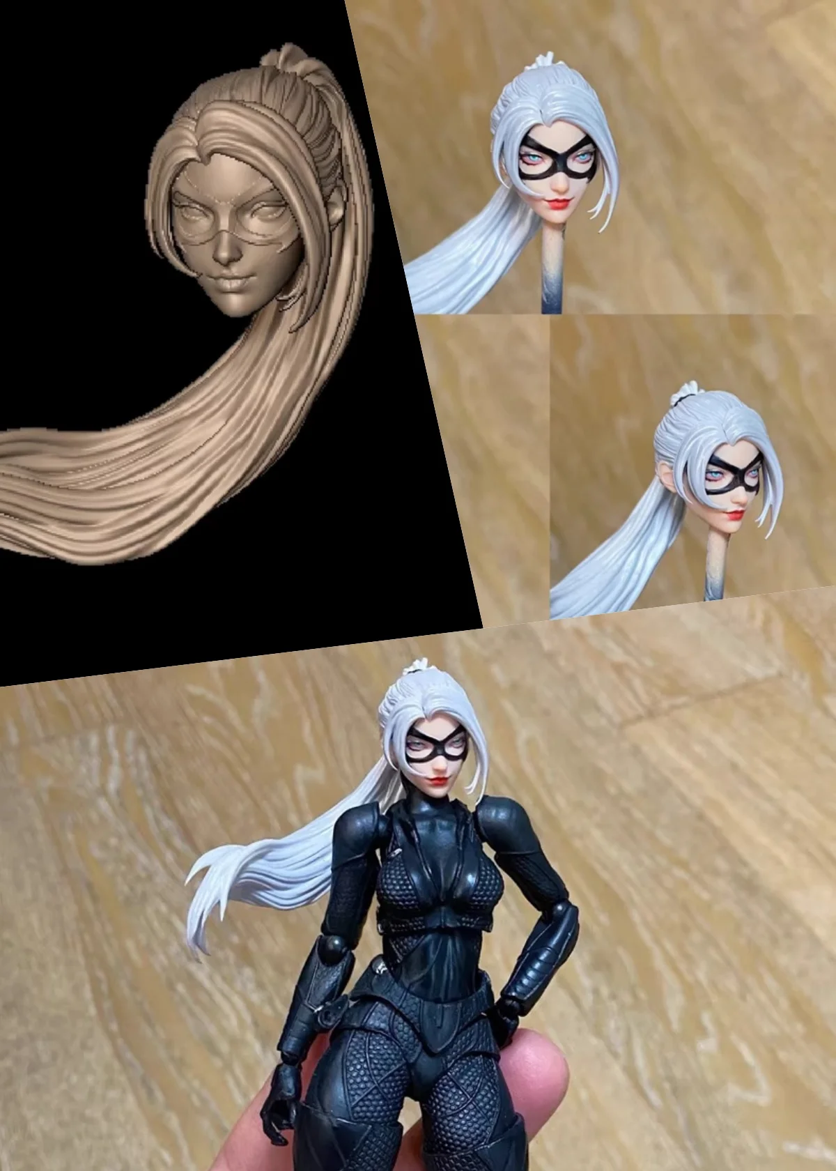 

【30days Made】Масштабная фигурка женщины-солдата Селины в стиле комиксов, 1/12, неокрашенная/окрашенная, с аксессуарами для головы, подходит для 6-дюймовых фигурок.