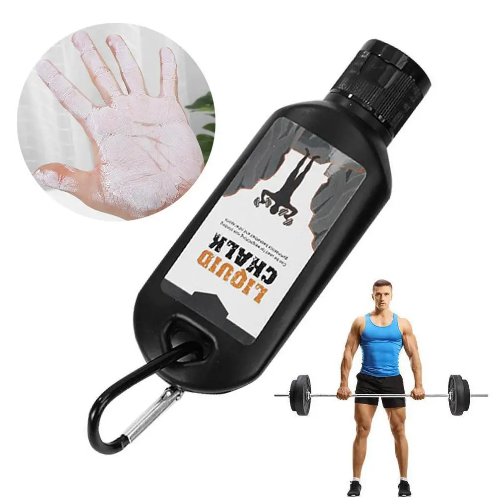 50ml Sports Liquid Chalk Magnesium Powder Fitness Weight Lifting Non-slip Cream Grip Weight Lifting Climbing Gym Sports