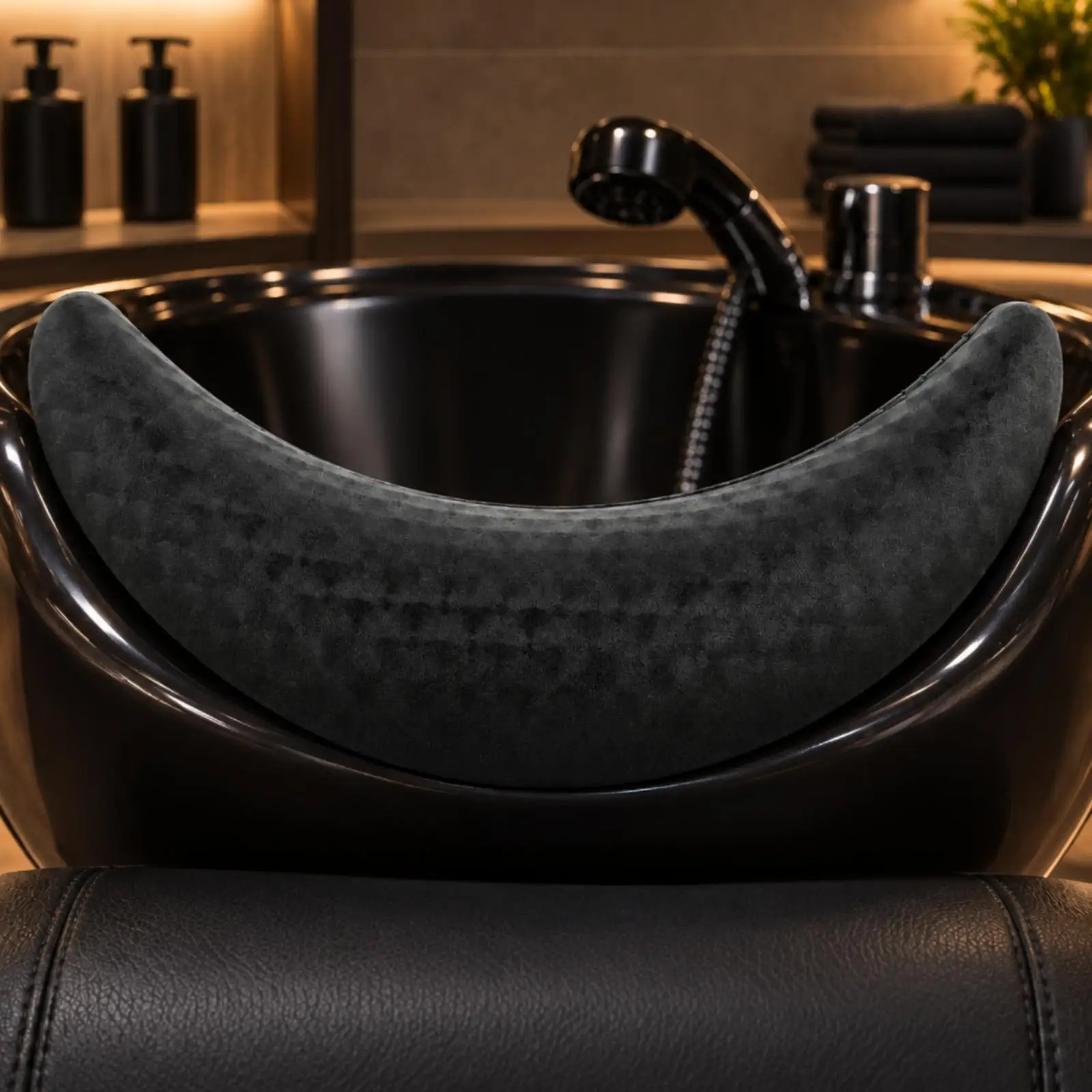 Silicone Neck Support Pillow for Hair Washing Basin Ergonomic Salon Shampoo Cushion Comfortable Rest Pad for Hairdresser Sink
