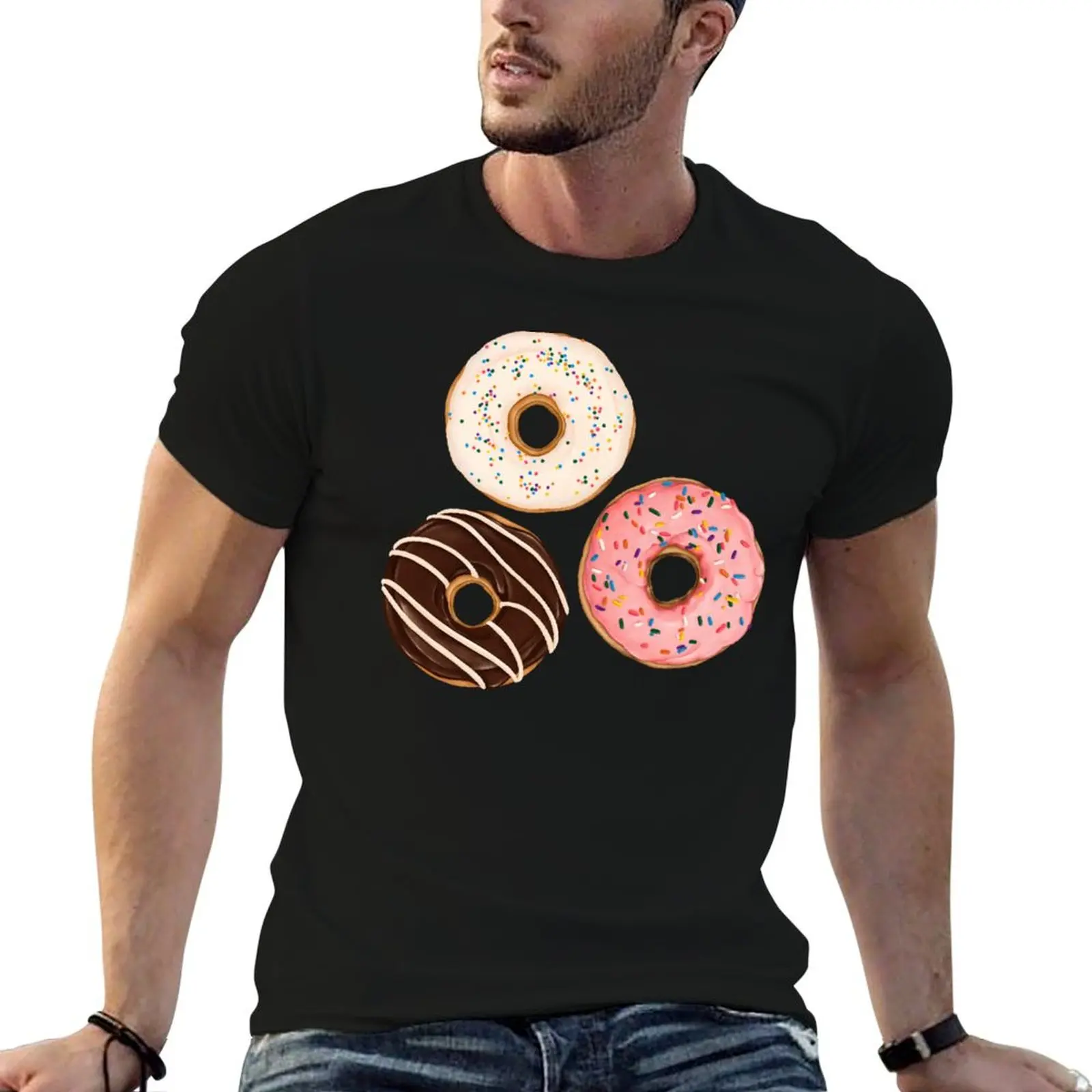 

Glaze, Donuts Vanilla luxury T-Shirt Sprinkle, - Funfetti t Strawberry man shirt Assorted Chocolate