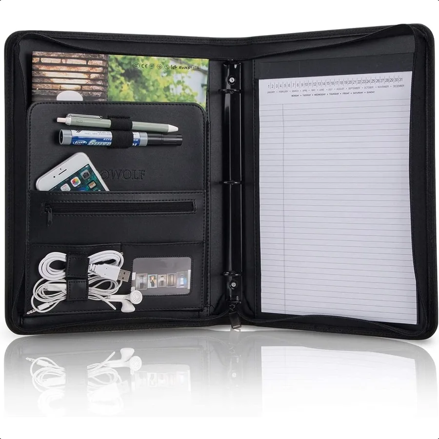 cartella-portfolio-padfolio-in-pelle-pu-professionale-con-raccoglitore-ad-anelli-rotondo-blocco-note-da-85-x-11-pollici-custodia-per-tablet-riprendi-interviste