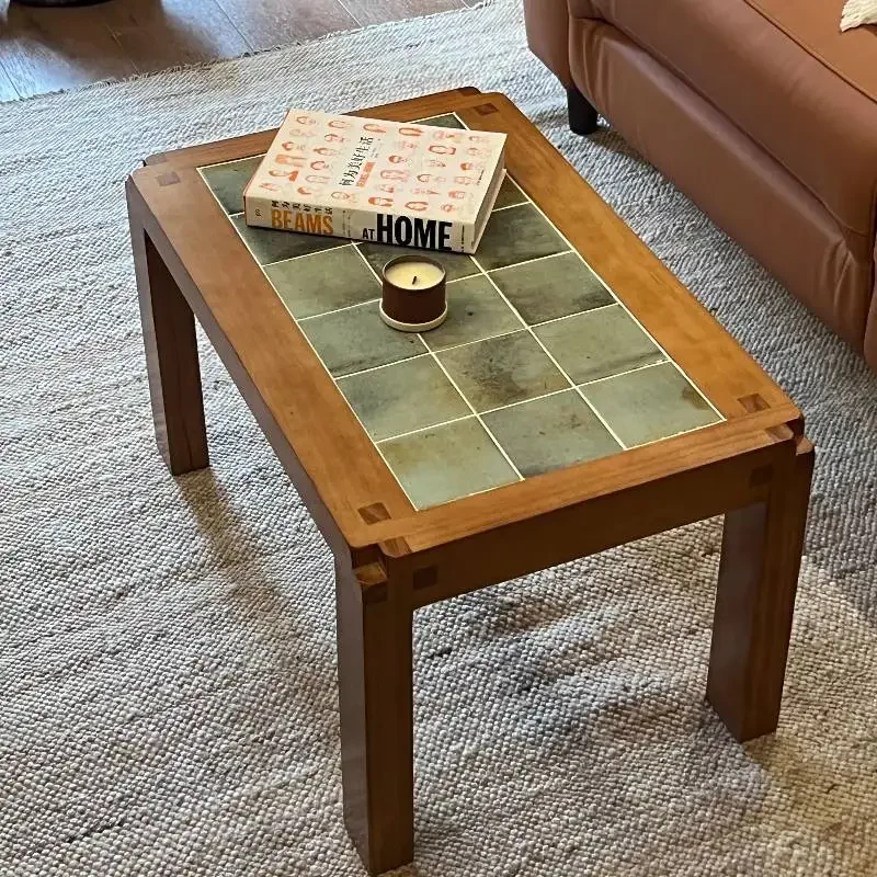 

Green Brown Coffee Tables Chinese Style Quality Nordic Vintage Coffee Tables Designer Japanese Mesa De Centro Furniture Home