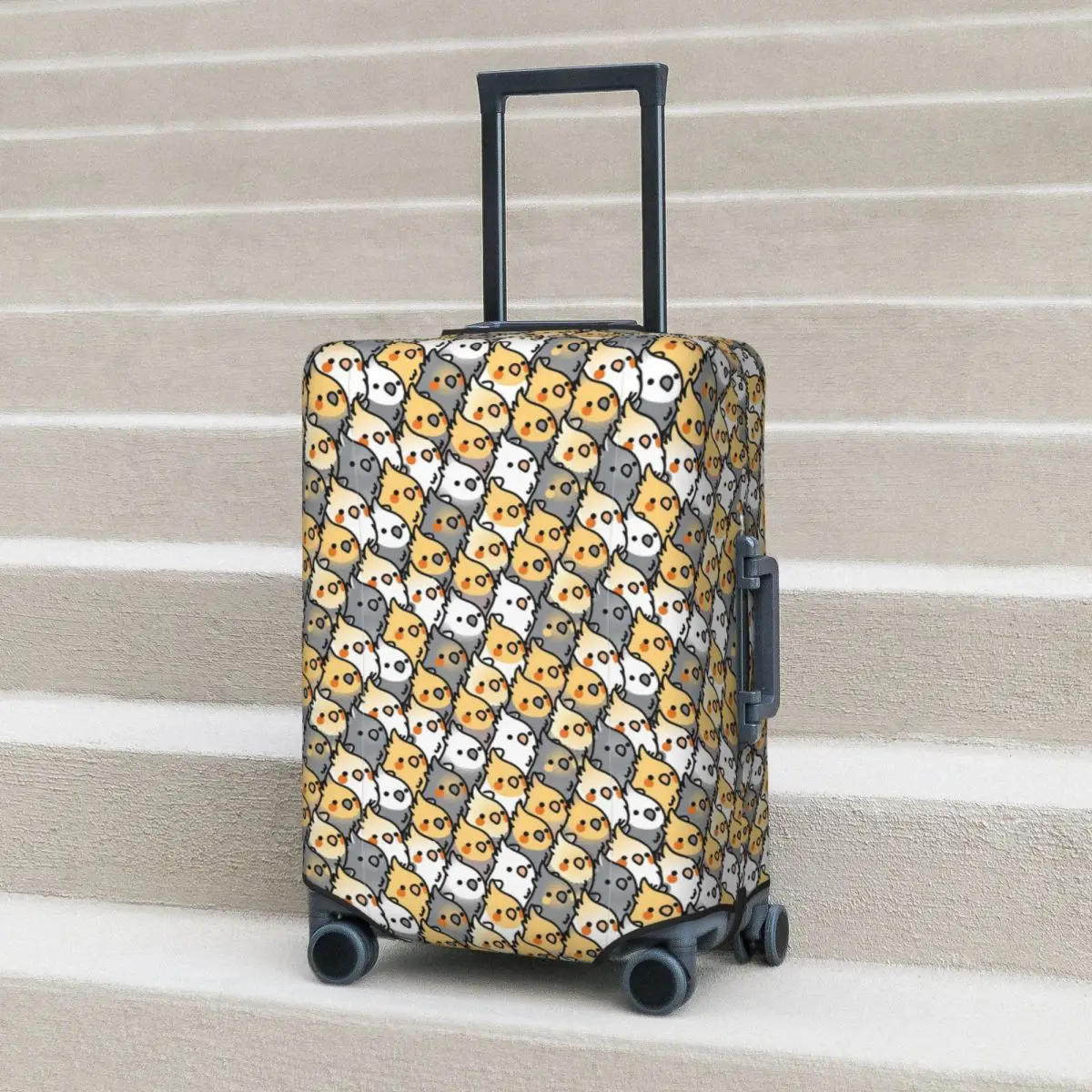 

Чехол для чемодана Chubby Cockatiel, защитный эластичный защитный чехол для дорожного багажа на 18-32 дюймов