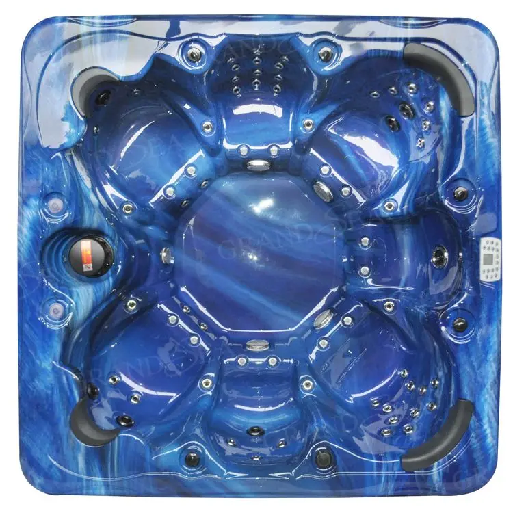 Outdoor Acrylic White Multiplayer Spa Jacuzzi High-end Luxury Large Swimming Jacuzzi Bubble Massage Balboa Bath