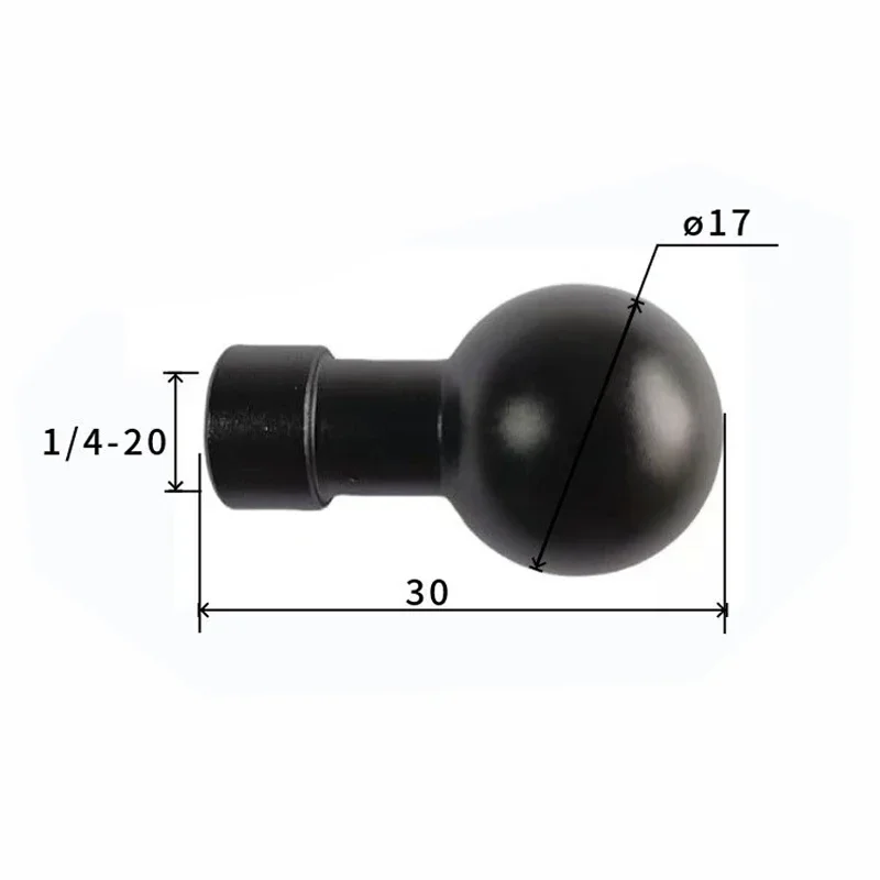 13mm/15mm/17mm BallHead Adapter Clip Mount for Gopro Action Camera 17mm Converter to 1/4 Screw Head for Camera Stand Accessories view 5