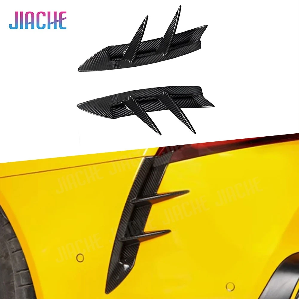 

Carbon Fiber Rear Bumper Lip Splitters Flaps for Toyota SUPRA A90 A91 2019-2024 Rear Canards Car Styling Exterior Trims