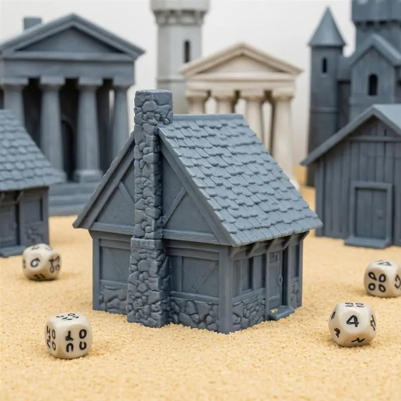 

Medieval House Terrain Scenery Commoner House Miniatures For DND/Wargame Terrain Layout