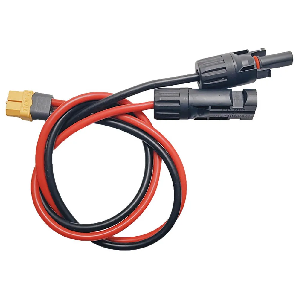 

12AWG Solar Charge Cable XT60 Female Adapter to Solar Panel Connector Extension Wire For Portable Power Station Solar Generator