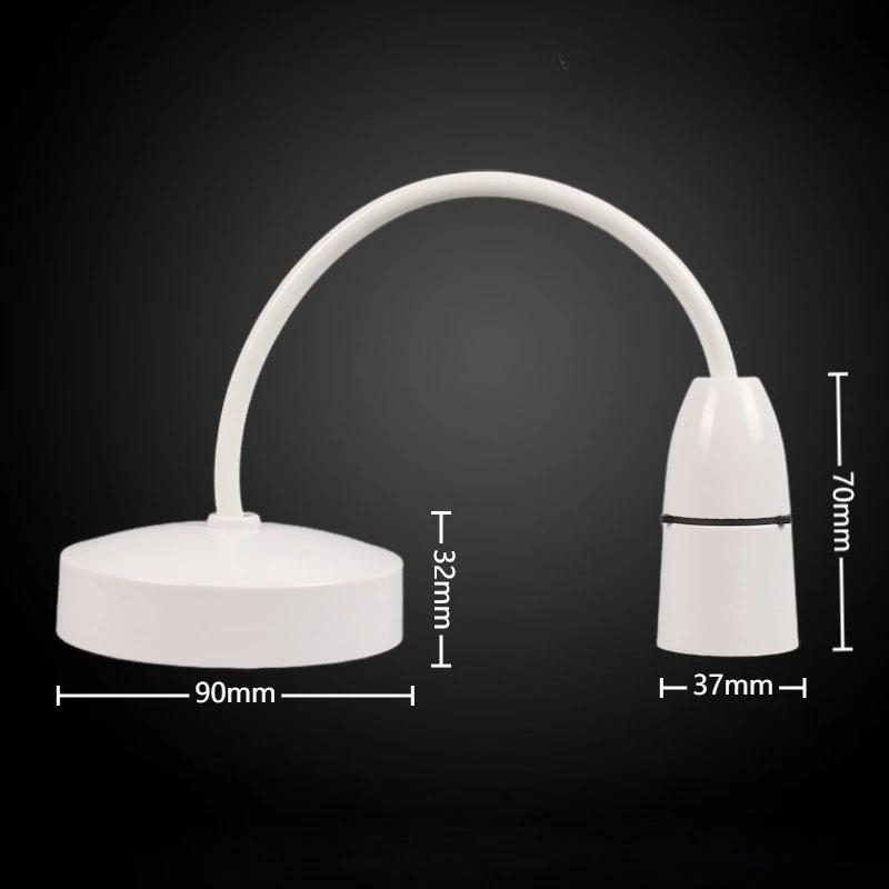 Suspended Zero Line Spiral Lamp Holder E27 Socket Copper Column Pendant Light Accessories