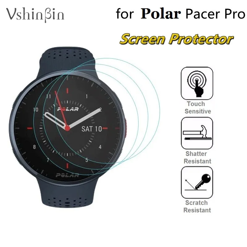 

100PCS Screen Protector for Polar Polar Pacer Pro Smart Watch Tempered Glass Scratch Resistant Protective Film