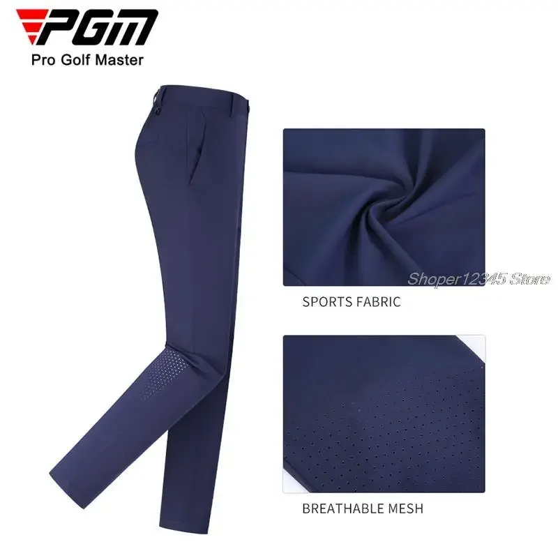 Pgm Mens Golf Pants Summer Breathable Sport Trousers For Men  Quick-Dry Casual Golf Pants Straight Sweatpants Plus Size XXS-XXXL