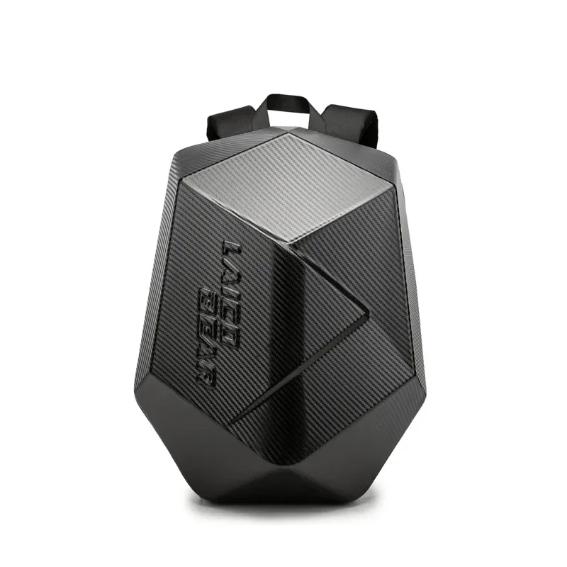 Motorcycle Rider Hard Shell Backpack Men Backpack Oversized Easy Waterproof Riding Equipment Motorcycle Carbon Fiber Helmet Bag