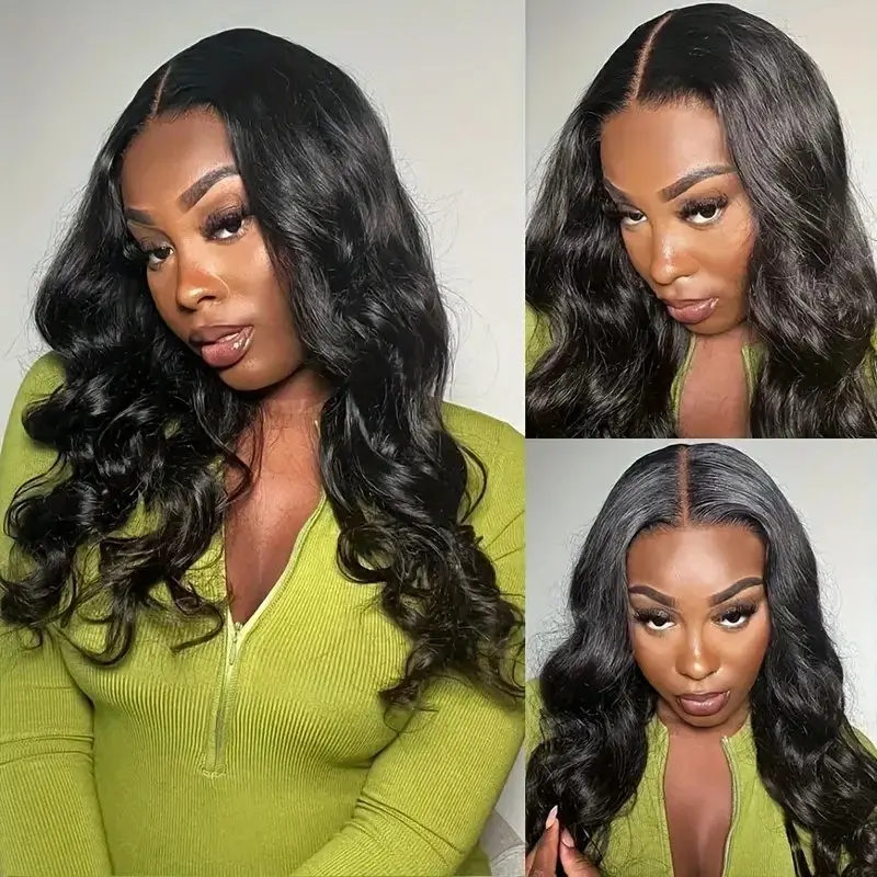 Rosabeauty HD Body Wave Nature Color 13X6 Transparent Lace Frontal Wig 13X4 Front Human Hair Glueless Wig 250% Density