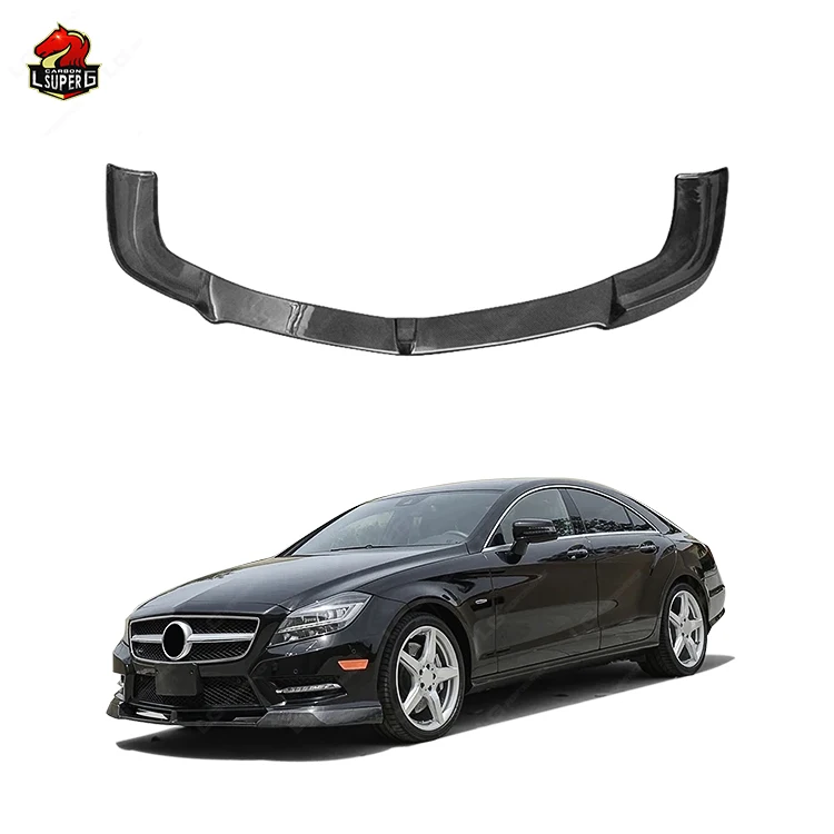 Hot Selling Body Kit Front Lip For BENZ CLS-Class W218 Upgrade To Carbon Fiber Front Lip Bodykit Car Bumper Parts