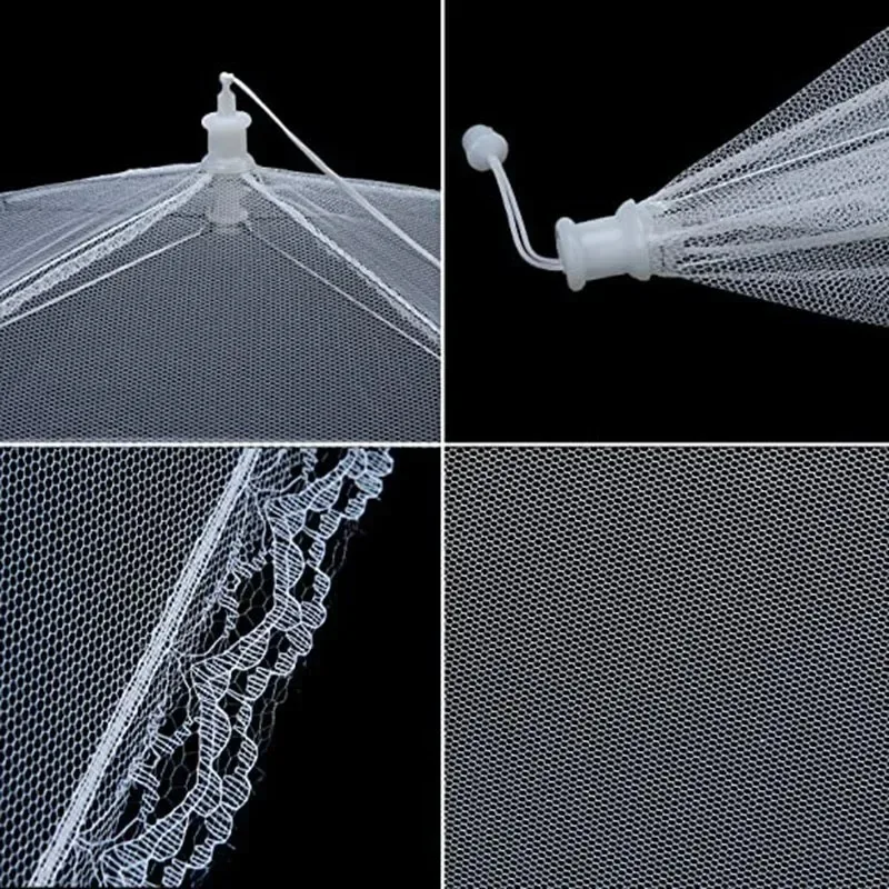 غطاء طاولة قابل للطي، شبكة مقاومة للحشرات لسهولة التخزين، وطاولة طعام خارجية، وشبكة مضادة للصراصير وحماية الحشرات