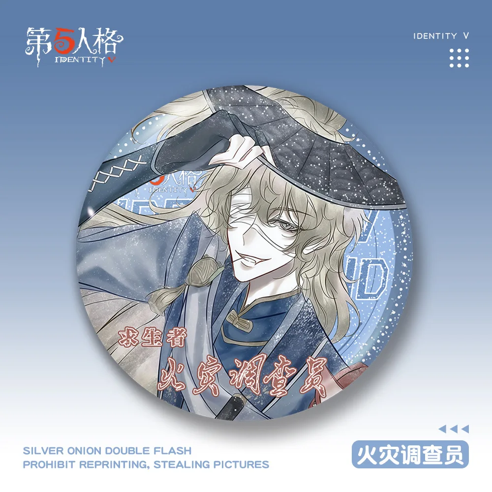 58mm 게임 아이덴티티 Ⅴ 엘리 클라크 트레이시 레즈니크 에블린 모라 노턴 캠벨 코스프레 의상 배지 핀 SPTE 양철 브로치 소품 선물