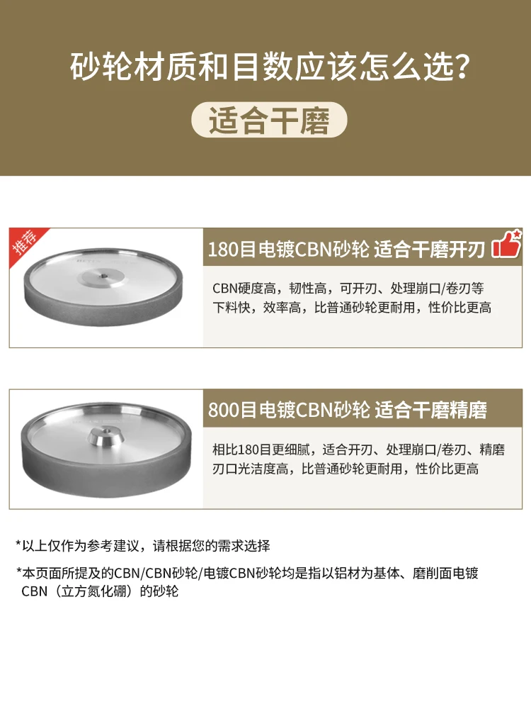 Special grinding wheel for water-cooled grinder 8-inch 10-inch corundum  ulti-mesh optional CBN