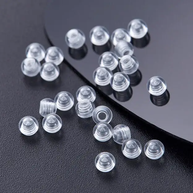 2pcs 14G 1.6mm Clear Transparent Invisible Tongue Rings Industrial Barbell Nipple Bar Tragus Earring Piercing Body Jewelry