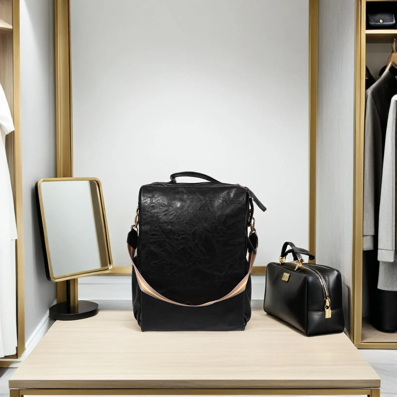 Stylish Multi-Functional Laptop Backpack for Women Lightweight Slim Computer Bag for Work Business Travel College Daily Use