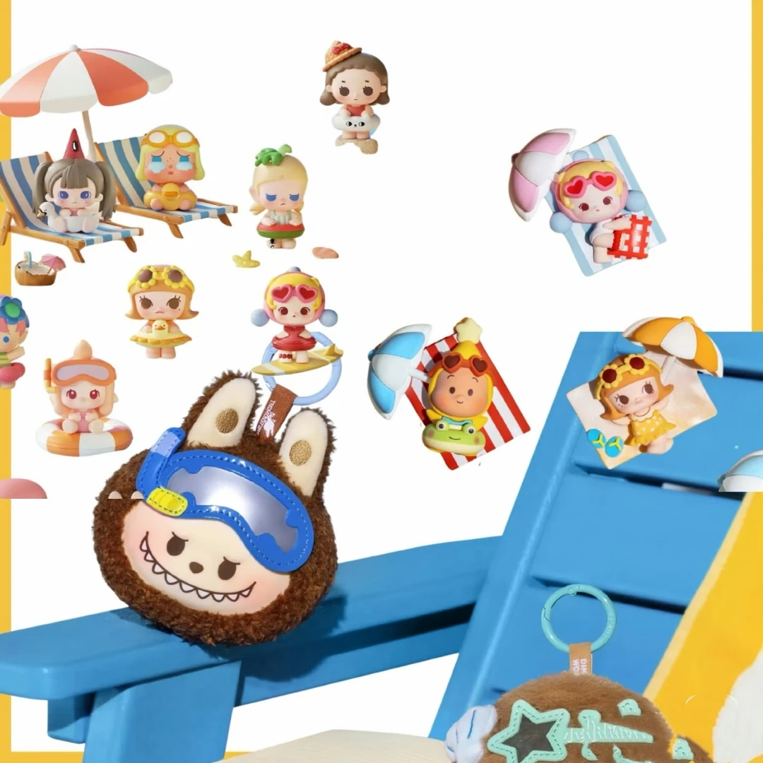 

POP MART POP BEAN ISLAND VACATION Series Mini Doll Blind Box Guess Bag Original Toys Doll Cute Anime Figure Ornaments Gift
