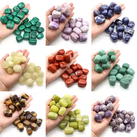 Natural Tumbled Stones Bulk Ore Gravel Healing Crystal Amethyst Quartz Gem Mineral Specimen Pendant DIY Tank Aquarium Home Decor