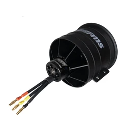 FMS 90mm 12-łopaty wentylator kanałowy EDF z 3670 1950KV 6S Inrunner silnik bezszczotkowy do samolotu RC wentylator kanałowy samolot stały