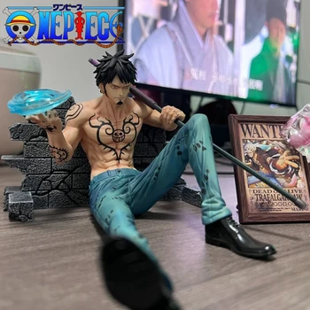 Anime One Piece Figurine Bt Sitting Posture Trafalgar Law Operation Room Action Figures Pvc Model Collection Toy Decoration Gift