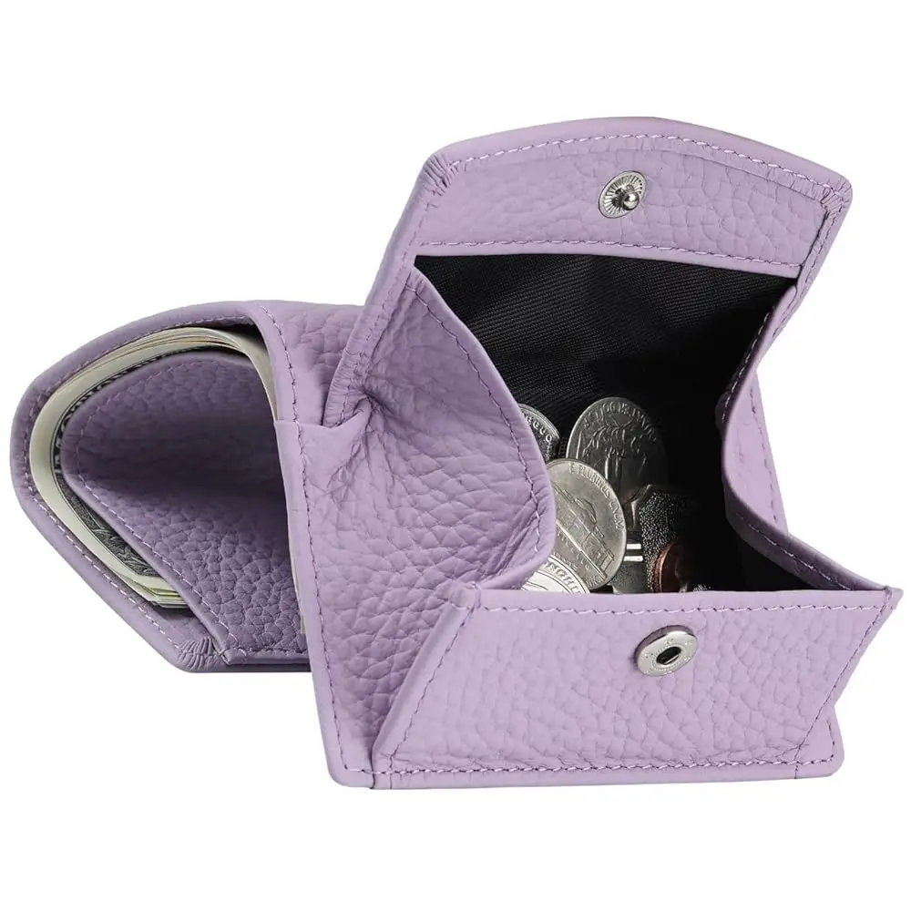 

Free ShippingFree ShippingRFID Small Leather Wallet for Women with Coin Pouch Compact Trifold Mini Pocket Wallet with Cash Slot
