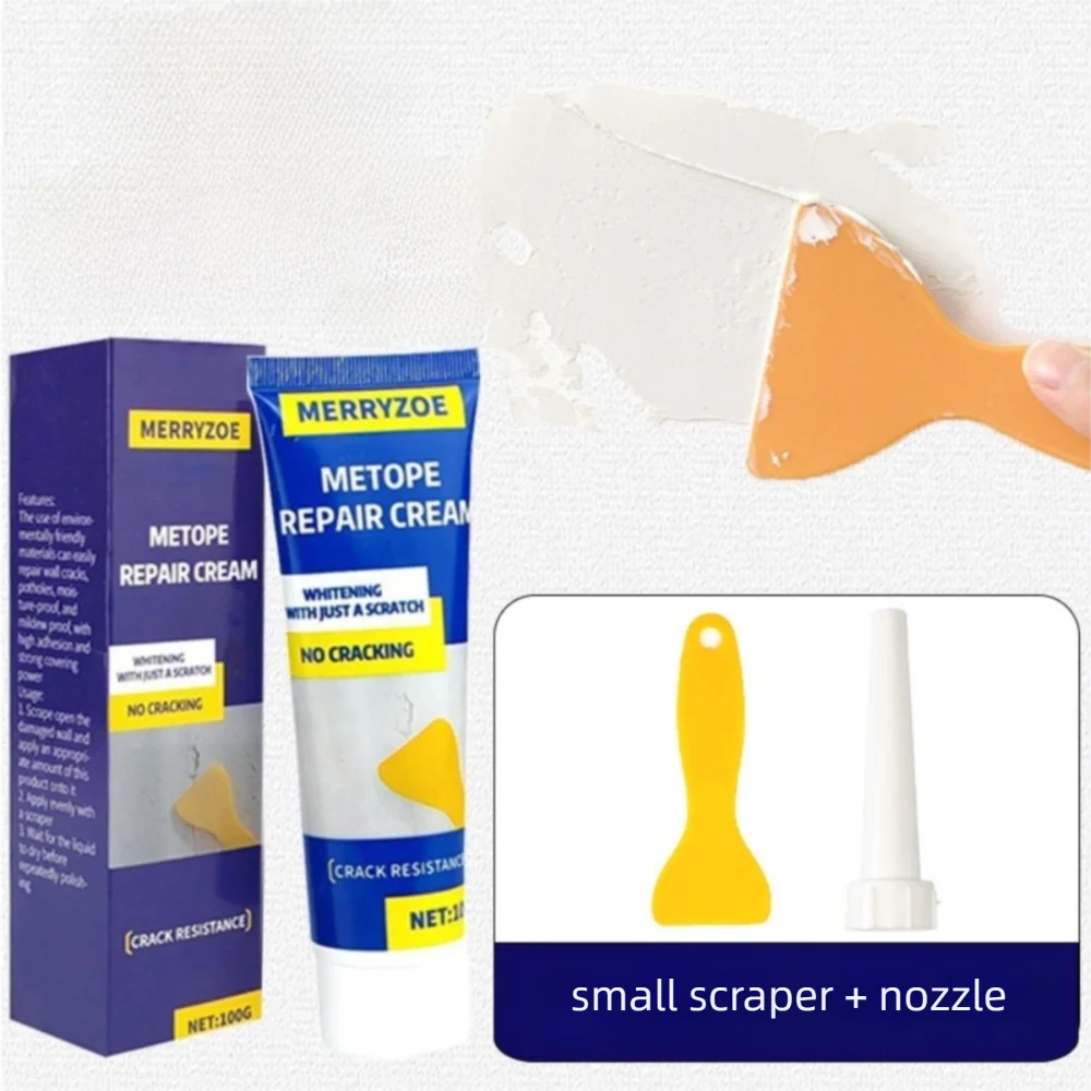 Useful Quick-Drying Drywall Repair Kit Strong Adhesion Crack Filling Repair Paste White Paint Wall Mending Agent Repair Tool