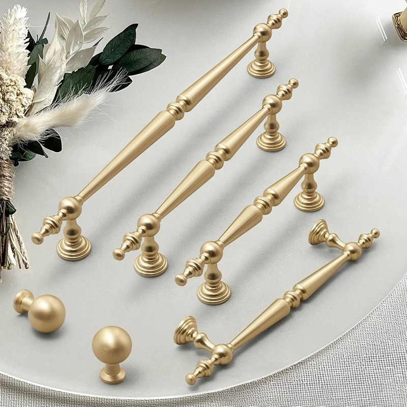 Furniture Handles Kitchen Cabinet Handles Drawer Knobs Brushed Zinc Alloy Furniture Drawer Pulls Cabinet Bar Pulls Handle