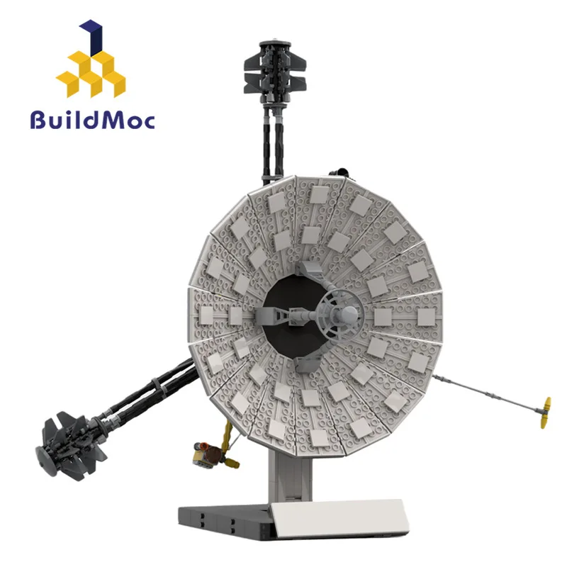 Gobricks MOC 1: 12 Space Pioneer Probe 10-11 Building Block set Space Exploration Between The Earth And The Moon Brick Kid Toys