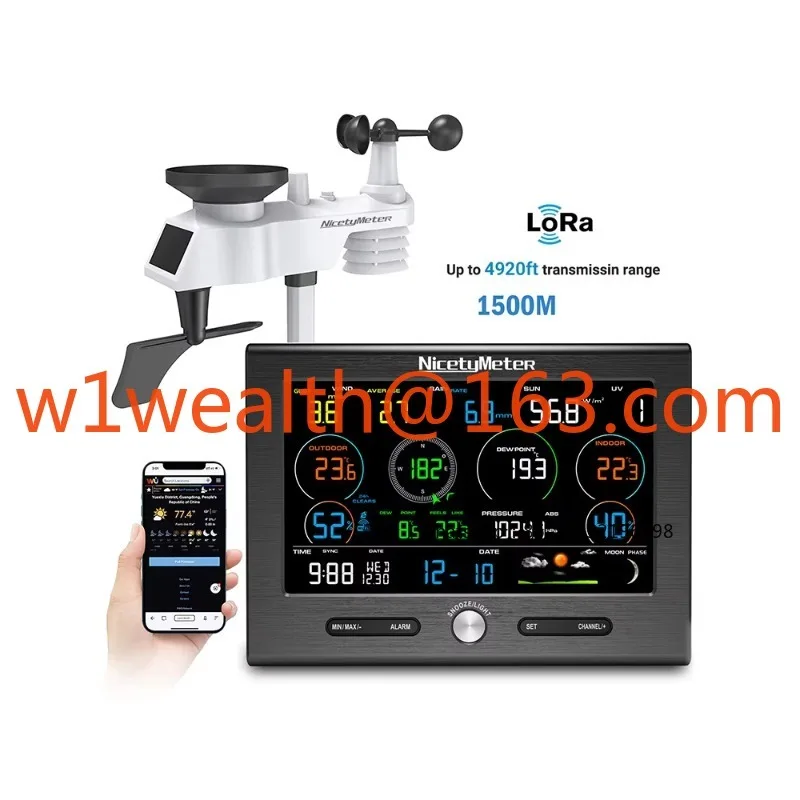 

0370L LORA Intelligent WIFI Weather Station Transmission Distance 1500 Meters