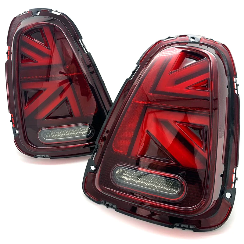 Brand New 3D Black Union Jack Style LED Tail Light Replacement part for mini cooper R56 R57 R58 R59  (2 Pcs/Set)