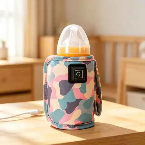 For Infant Outdoor Travel Accessories USB Milk Water Warmer Stroller Insulated Bag Baby Nursing Bottle Heater Safe Kids Supplies