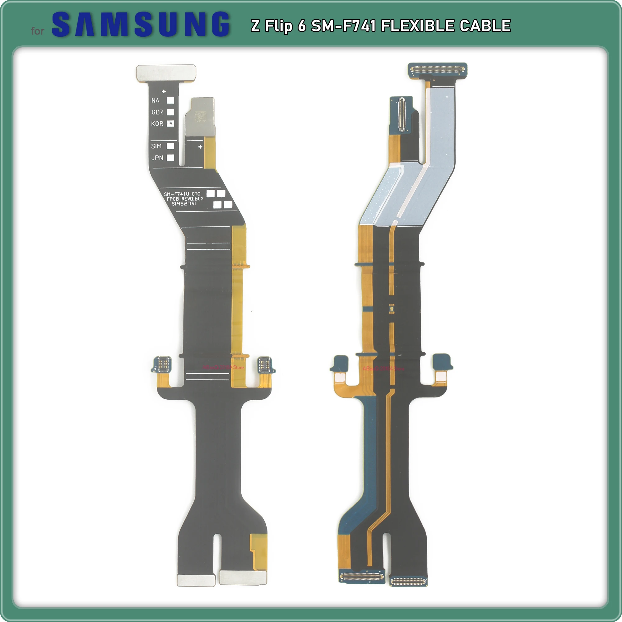 

Основная плата, гибкий ленточный ЖК-кабель для Samsung Galaxy Z Flip 6 F741, кабель с вращающимся валом