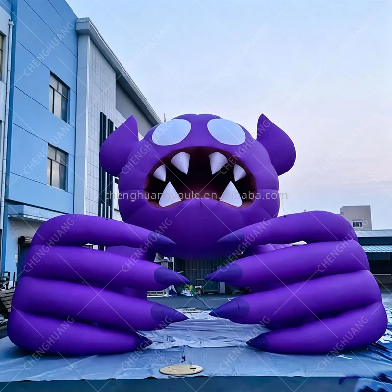 Giant Purple Inflatable Fantasy Monster Mascot, Unique Stage Prop for Concert, Festival & Themed Activity Decoration Display