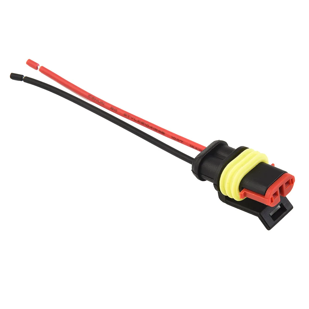 10pcs 2-Pin 12V Wire Connectors with 20 Male 20 Female Terminals and 40 Silicone Boots for Secure Cable Entry and Strain Relief