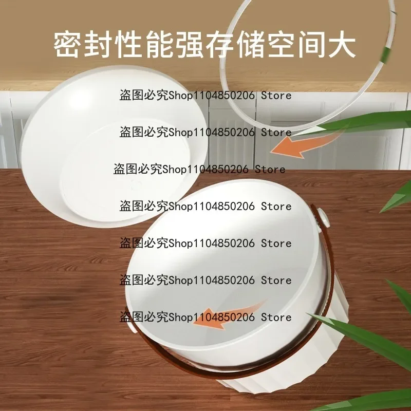 Suitable for Cat Food Storage Buckets, Smart Dog Food Sealed Buckets, Food Tanks, Moisture-proof and Insect-proof Rice Vacuum