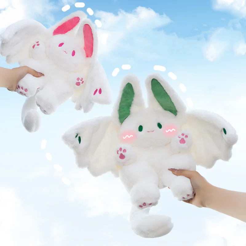Peluches de Murciélago y Conejo Kawaii de 2 Tamaños, Lindos Peluches de Murciélago y Conejo, Colgante para Llavero, Decoración para Mochila, Peluches, Animales de Peluche, Muñeca, Regalo para Niños