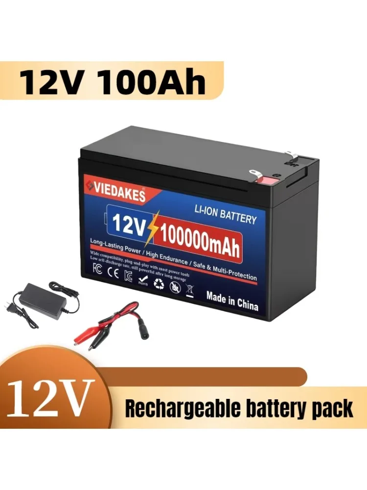 AliExpress viedakes 12V 200Ah LiFePO4 lithium Battery, Deep 4000+Cycle Built-in BMS for camping power supply, boat, spray, e-wheel, fish finder☽