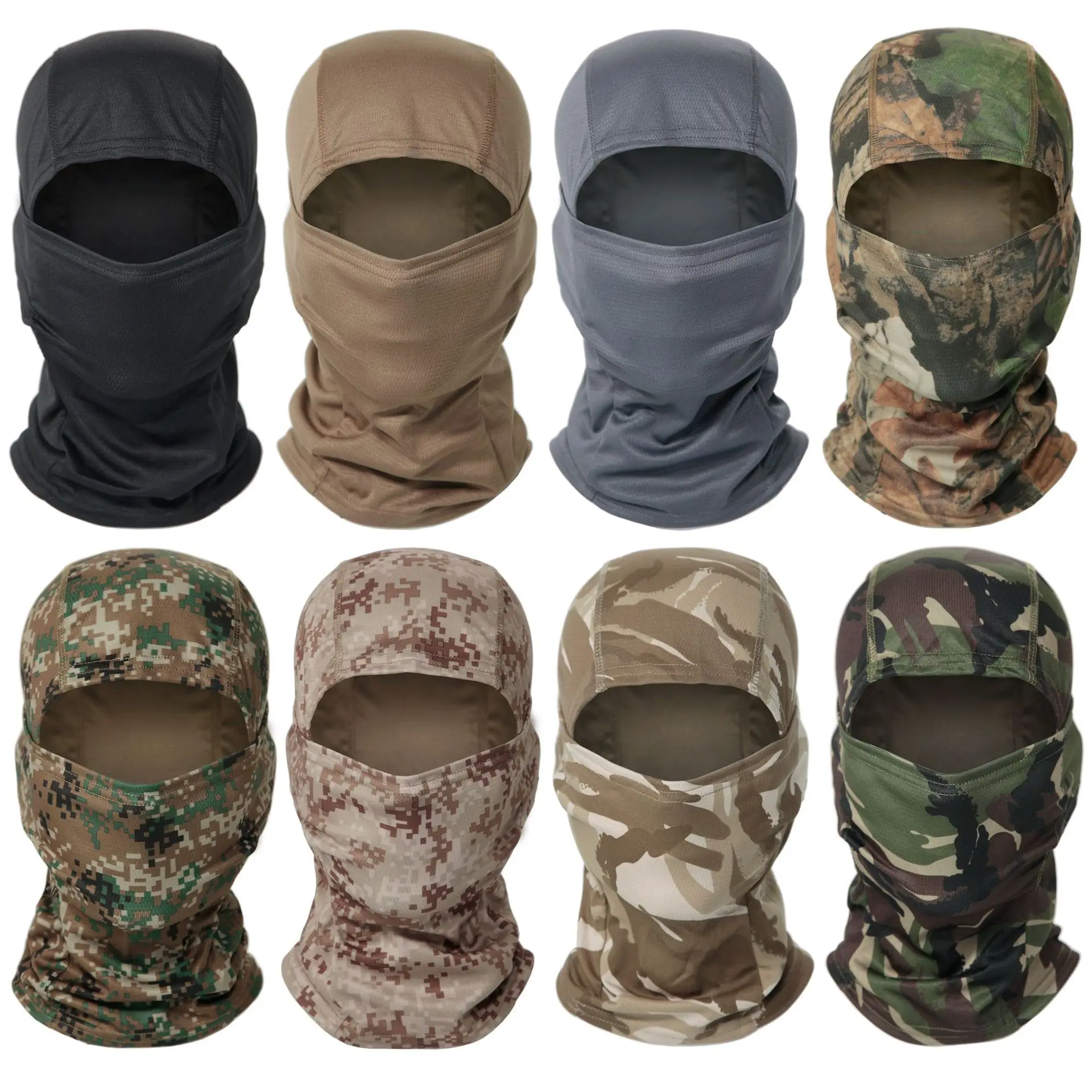 CamSolomon-Masque intégral cagoule, chapeau CP, chasse, vélo, cyclisme, bandana, cou