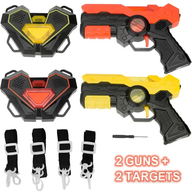 Infrarood speelgoedgeweren Speelset kinderen Laser Tag Battle Game Laser Strike Elektrisch pistool Wapenpistool voor jongens Kinderen Binnen Buiten
