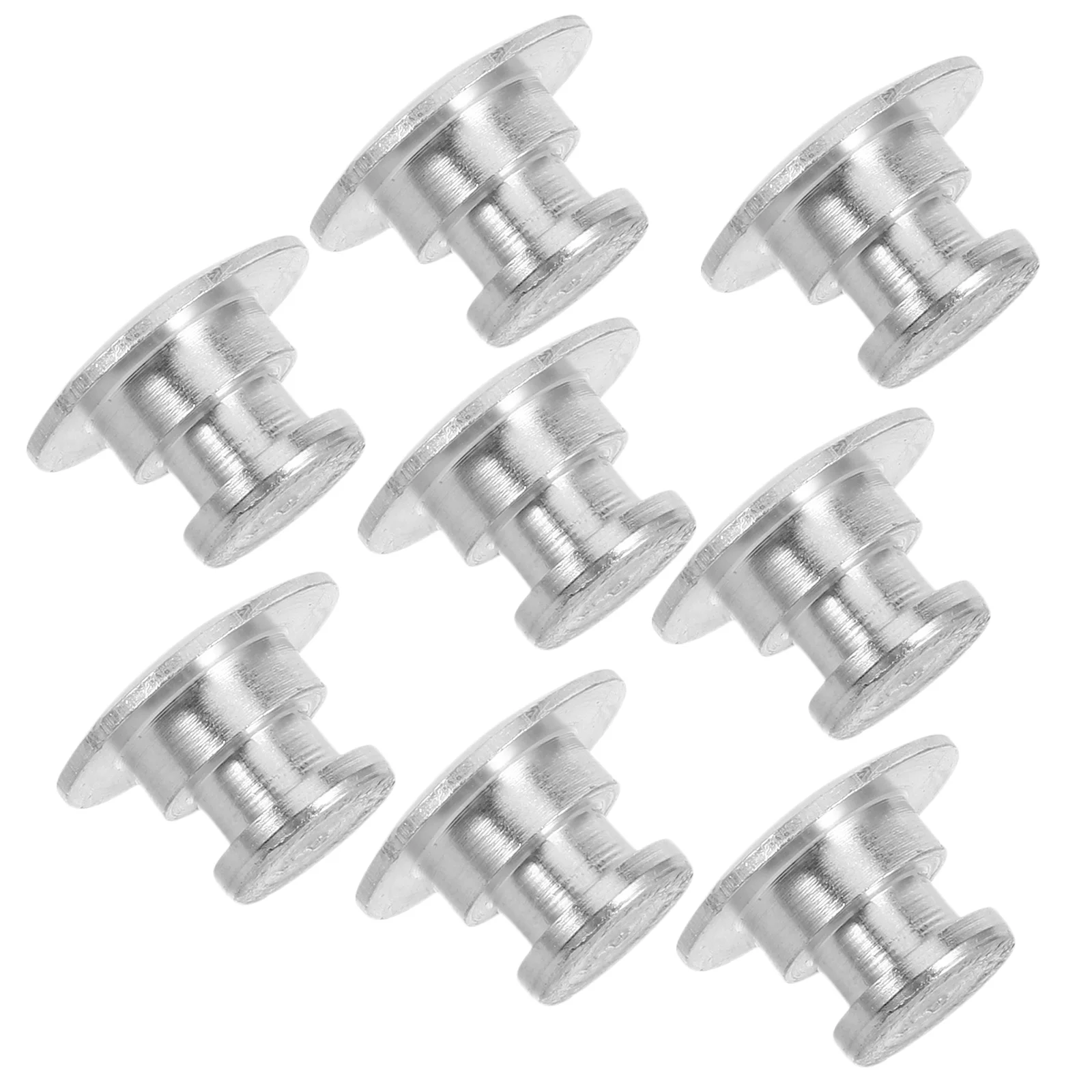 

8 Pcs Safety Accessories Iron Buckles White Color Construction Hard Hat Parts Replacement Liner Studs