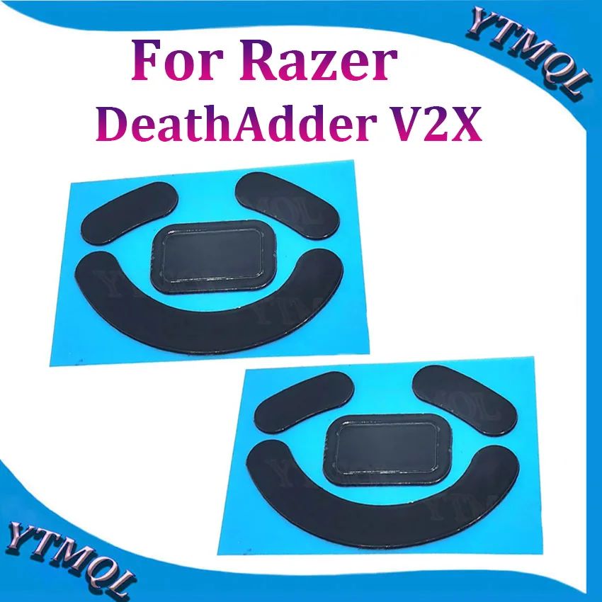 2-10set Mouse Feet Skates Pads For Razer DeathAdder V2X wireless Mouse White Black Anti skid sticker replacement connector